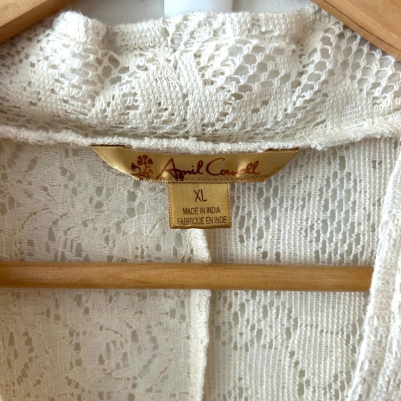 APRIL CORNELL Cotton Lace Sleeveless Tunic | XL - Picture 3 of 9